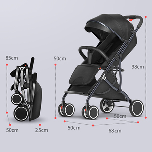 Poussette bébé au design tendance, légère, avec dossier réglable - Product Image 3