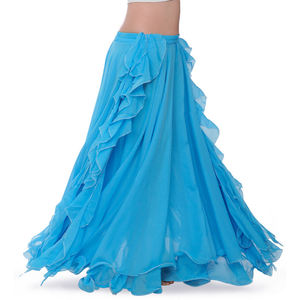 Jupes de danse du ventre bleu royal, jupe de danse du ventre <span class=keywords><strong>orientale</strong></span> à double fente haute, costume de danse du ventre pour femmes, <span class=keywords><strong>robe</strong></span> de performance - Product Image 5