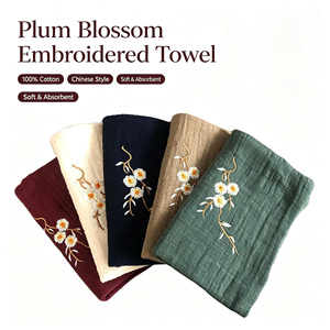 Toalla Bordada 100% Algodón, Paños de Cocina de Algodón Puro Absorbentes, Toallas de Mano para Cocina, Paños de Limpieza - Product Image 1