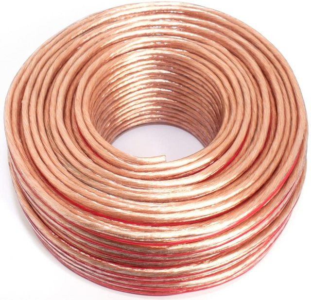 14 AWG Black Red HiFi Audio Video Speaker Cable PVC Stereo VGA RCA Green for Home Theater Car Coiled 30m/100m/15m Available