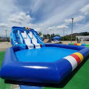 Toboggans aquatiques gonflables étanches WINSUN, bassins gonflables, fosse de pêche gonflable et lagunes personnalisées en usine - Product Image 2