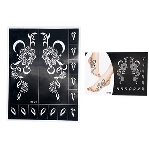 Pochoirs de tatouage temporaire pour le corps, henné et mehndi pour les mains et le corps – Vente chaude - Product Image 2