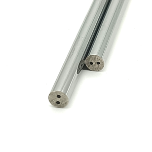 2 lỗ mặt đất H6 thanh cacbua vonfram với 2 ống dẫn làm mát song song khoảng trống cho các công cụ cắt đường kính 4mm to32mm hoặc lớn hơn - Product Image 1