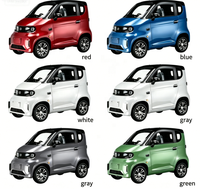 Voiture électrique lithium L6e homologuée CEE COC 60V 2000W 4 roues petite taille 2 places cuir foncé avec caméra arrière