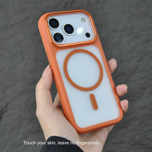 Coque de téléphone portable magnétique anti-chute de qualité haut de gamme pour iPhone 17/17 Air/17 Pro/17 Pro Max cadre de caméra en métal Logo personnalisé - Product Image 3