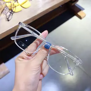 최고의 품질 광장 여성 투명 렌즈 안경 프레임 광학 클리어 근시 패션 TR90 안경 컴퓨터 안경 2022