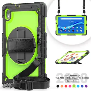 Heavy Duty Drop Proof Shockproof Hybrid Anti-Impact Case Ingebouwde Kickstand Voor Lenovo M10 Hd 2nd Gen TB-X306 /TB-X306X 10.1"