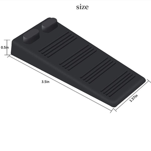 Tope de puerta grande Tope de puerta de goma de cuña resistente que funciona en todas las superficies del piso Topes de puerta sin arañazos - Product Image 4