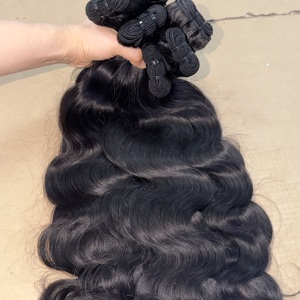 En stock : Lot de cheveux bruts cambodgiens vierges à cuticules alignées, vente en gros, double trame - Product Image 2
