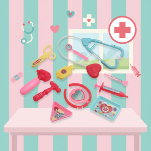 Trousse de jeu de <span class=keywords><strong>docteur</strong></span> en plastique pour enfants, kit médical d'imitation en gros - Product Image 4