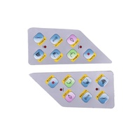 Pédale de contrôle matricielle personnalisée en usine OEM, interrupteur à membrane LED à touche unique, étanche à l'eau/à la poussière, clavier 1 million de touches, vente chaude