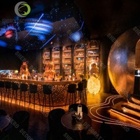 Bar à liqueur de luxe Cocktail Club Idées de décoration Ensembles de meubles complets pour la rénovation de restaurants gastronomiques