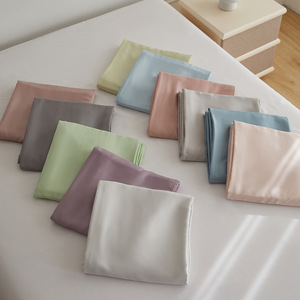 Summer Off White 60 Count Lenzing Tencel Pillowcase Solid Color Washable Soft For 180 Cm Double Beds - Product Image 4