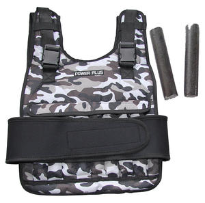 Chaleco de barra de hierro ajustable de producción en fábrica, placa de acero redonda de 15kg, camisa de levantamiento de pesas, chaleco ponderado de nailon para correr - Product Image 1