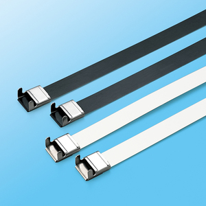 Bridas de Acero Inoxidable Recubiertas de PVC Serie 201/304/316 10mm/12mm Tipo de Cierre de Ala Reutilizables - Product Image 4