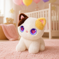 Ses Kontrollü Dil Öğrenme Özellikli 20cm Gerçekçi Kürklü CE Sertifikalı Yavru Kedi Peluş Oyuncak Anksiyete Giderici Peluş Oda Dekorasyonu