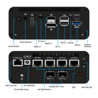 MAGIC CHIP 10Gbe Pfsense Firewall NAS Mini PC 2xSFP+ Komputer Linux Portabel Intel Core I5 1240P/U300E/Pentium 8505 Home Station