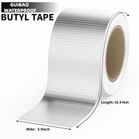 Cinta de Reparación de Butilo Autoadhesiva Multiusos, Resistente a la Intemperie, Impermeable, para Reparar Grietas en Ventanas, Tuberías y Fugas