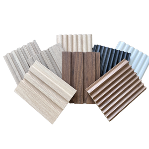 Panel de pared WPC MDF, madera de ciprés, azulejos de techo acústicos, revestimiento de paredes <span class=keywords><strong>para</strong></span> exteriores, tablero de insonorización - Product Image 4