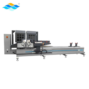 Scie à onglets double tête 4500*1100*1400mm - Machine de découpe CNC pour fenêtres en aluminium/UPVC/PVC, certifiée CE, haute précision - Product Image 2
