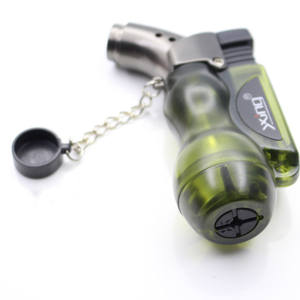 Briquet à jet de flamme réglable <span class=keywords><strong>rechargeable</strong></span> au <span class=keywords><strong>gaz</strong></span> butane visible, <span class=keywords><strong>mini</strong></span> bouteille de vin créative - Product Image 4