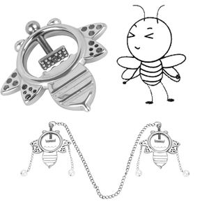 Pinzas de pezón de Metal fetiche para juegos SM, pinzas de pecho pesadas para dolor extremo, juguetes de Bondage BDSM para mujeres y parejas - Product Image 1