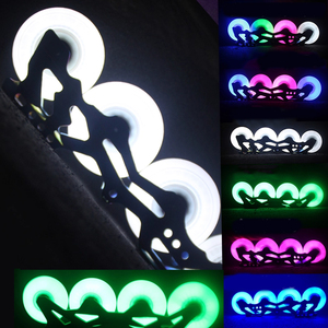 Ruedas de <span class=keywords><strong>Patines</strong></span> en Línea con <span class=keywords><strong>Luces</strong></span> LED de Arcoíris Luminosas para Patinaje Nocturno, Ruedas de <span class=keywords><strong>Patines</strong></span> con <span class=keywords><strong>Luces</strong></span> Intermitentes - Product Image 1