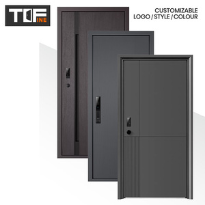 Bangladesh Crown Design Une <span class=keywords><strong>porte</strong></span> et demie <span class=keywords><strong>Porte</strong></span> en acier de sécurité insonorisée résistante à l'eau pour entrée extérieure - Product Image 4
