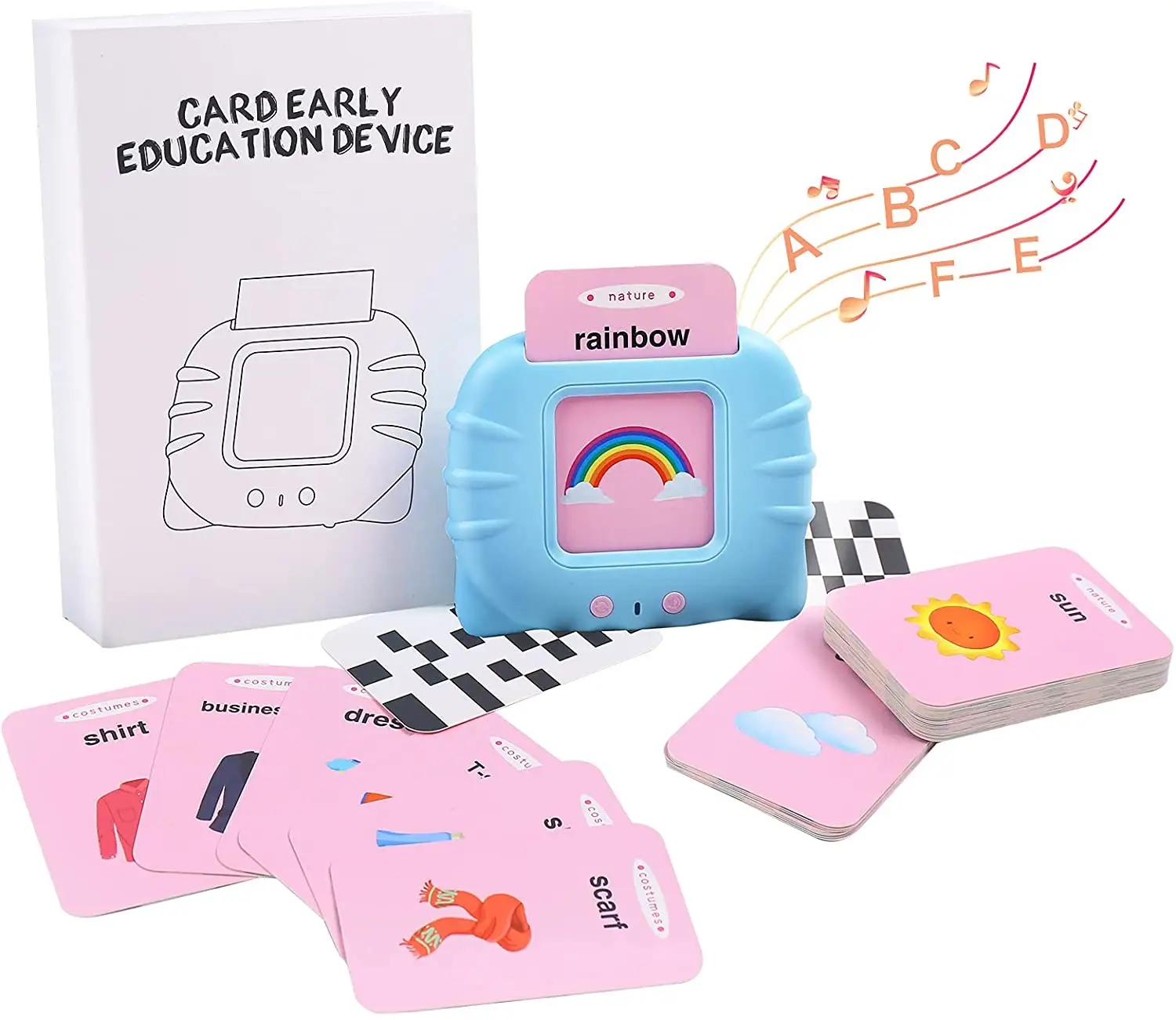Kid children education learning talking phonics flash cards/cognitive cards machine for kids fun learning toys educational