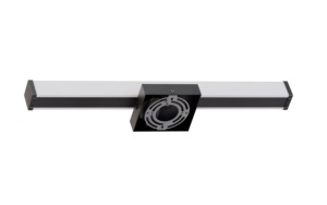 Accesorios de iluminación de tocador de baño modernos ETL, luz de tocador LED negra regulable de 24 pulgadas sobre apliques de pared de espejo para iluminación interior - Product Image 4