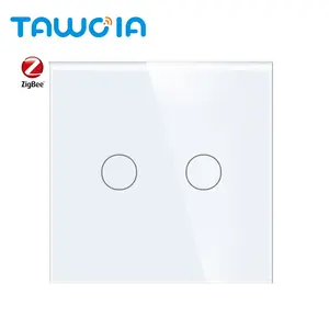 TAWOIA ZigBee 2 Gang 1 Way Switch No Neutral 1000W Remote Control For Smart Home