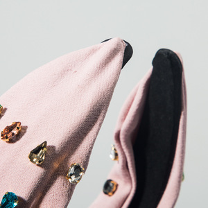 Châu Âu Và Mỹ Mới Thời Trang Chất Lượng Cao <span class=keywords><strong>Sequin</strong></span> Thắt Nút Nhiều Màu Kim Cương Headband Cho Phụ Nữ Tóc Cưới Phụ Kiện - Product Image 6