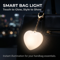 Porte-clés LED OEM Veilleuse Rechargeable USB avec Capteur Tactile, Mini Lampe 3 Couleurs, Breloque de Sac Portable, Arrêt Automatique, Cadeau pour Femmes et Filles