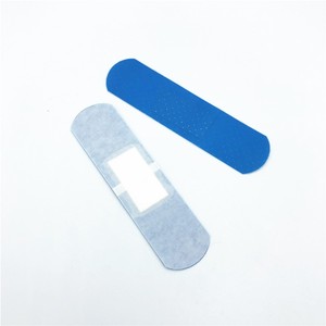 Medical <strong>Blue</strong> Metal Detectable Hypoallergenic Adhesive Wound <strong>Plaster</strong> Bandaid - Product Image 4