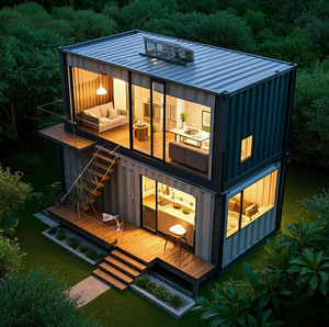 Casas Contenedor Ecológicas de Acero Prefabricadas, Edificio Modular para Oficinas y Viviendas, Reduce el Consumo de Energía del Aire Acondicionado, Alquilar y Reventa - Product Image 4
