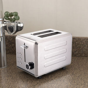 Ousheng, 2 rebanadas, cubierta de plástico para el hogar, <span class=keywords><strong>tostadora</strong></span> eléctrica con ranuras extra anchas y control electrónico variable de dorado - Product Image 3