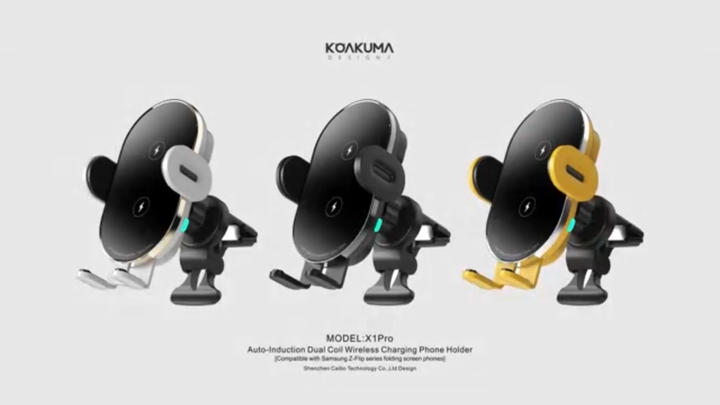 Dual Coil 15W Wireless Charger Car Mount Best Selling