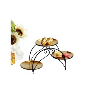 Elegant Iron Metal Plate Rack Black Finished Perfect For Kitchenware <b>Tabletop</b> Standing Multifunction Plate <b>Storage</b> Holder - Product Image 1