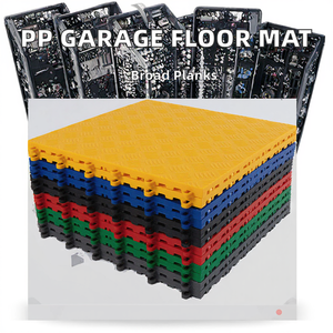 Carreaux de sol de garage antidérapants auto-adhésifs colorés <span class=keywords><strong>parquet</strong></span> résistant aux <span class=keywords><strong>tapis</strong></span> en plastique PP pour sol en vinyle de voiture - Product Image 1