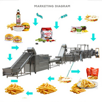Hete Verkoop Frietjes Productielijn Snack Food Chips Maken Machine Voor Het Verwerken Van Fruit Snoep Groenten Andere Voedingsmiddelen