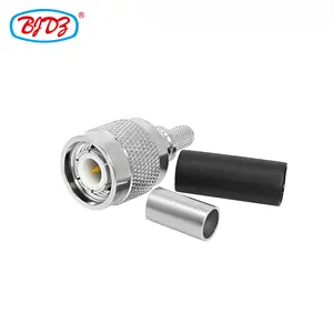 Factory supply TNC male Plug crimp RG58 RG-58 LMR195 LMR-195 RG400 LMR200 RG142 RG223 EZ RF Coax Coaxial connectors in stock