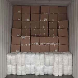 Paños de Limpieza Personalizados, Trapos de Camiseta Blancos, Trapos para Limpiar, Trapos de Camiseta de Colores Blancos Surtidos, Trapos de Algodón - Product Image 1