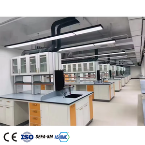 Muebles de laboratorio comercial escolar Mesa de laboratorio comercial Banco de laboratorio de isla con gabinetes en la universidad - Product Image 3
