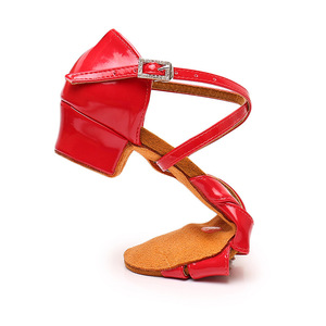Trẻ Em Cô Gái Khiêu Vũ Latin Shoesballroom Salsa Nhảy Múa Giày Da Lộn Đế Ngoài Thấp Gót Thực Hành Trẻ Em Salsa <span class=keywords><strong>Tango</strong></span> Giày - Product Image 3