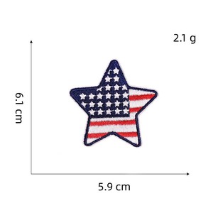 Parches Patrióticos Personalizados, Insignia Bordada con la Bandera de EE. UU., Aplique de <span class=keywords><strong>Águila</strong></span> Americana para el 4 de Julio, Termoadhesivo para el Día de la Independencia, Decoración DIY - Product Image 6