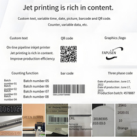 Impresora de inyección de tinta para línea de montaje, máquina de codificación TIJ para números de lote, impresora automática en línea para línea de producción, suministro de fábrica