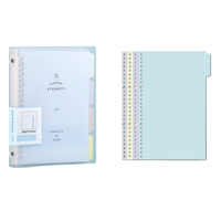 Couverture en PP personnalisée Articles de papeterie A4 A5 B5 Classeur à feuilles mobiles Bloc-notes ligné avec logo Fabrication personnalisable Planificateur Cahier scolaire