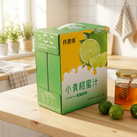 Natuurlijke Kleine Groene Mandarijnen Honingdrank 385ml Fles Fruitdrank met Honing