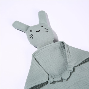 <span class=keywords><strong>Doudou</strong></span> Lapin <span class=keywords><strong>Chat</strong></span> Animal en Peluche Adorable pour Bébé, Jouet de Sécurité Apaisant, Couverture Musulmane, <span class=keywords><strong>Doudou</strong></span> Nœud, Écologique et Doux - Product Image 3