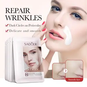 OEM SADOER best sales collagen moisturizing anti aging freckle sheep statutory pattern sticker face eye facial mask